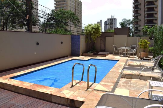 Área comum - Piscina de apartamento para alugar com 3 quartos, 124m² em Centro, Ribeirão Preto