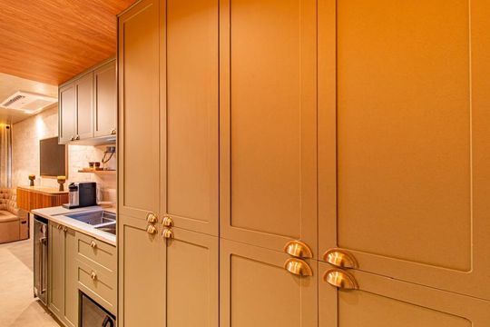 Cozinha de apartamento para alugar com 1 quarto, 27m² em Vila Clementino, São Paulo