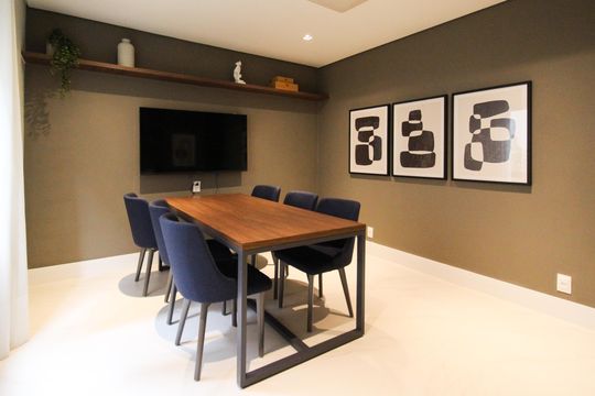 Área comum - Coworking de kitnet/studio para alugar com 1 quarto, 27m² em Moema, São Paulo