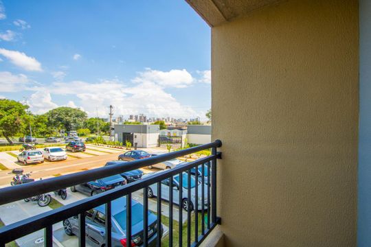Varanda da sala de apartamento à venda com 2 quartos, 40m² em Santa Maria, Santo André