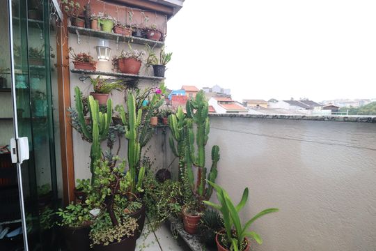 Varanda Cobertura de apartamento à venda com 2 quartos, 94m² em Vila Mazzei, Santo André