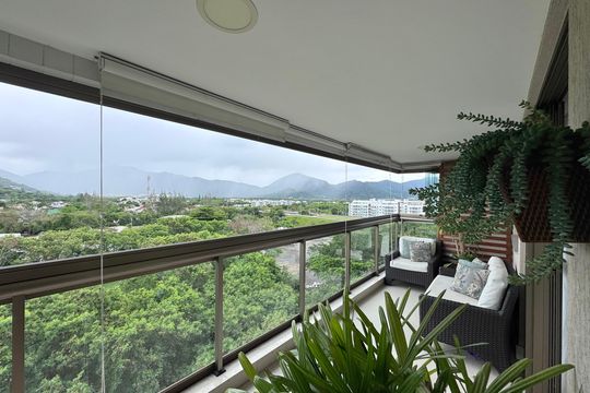 Varanda de apartamento à venda com 3 quartos, 84m² em Recreio dos Bandeirantes, Rio de Janeiro