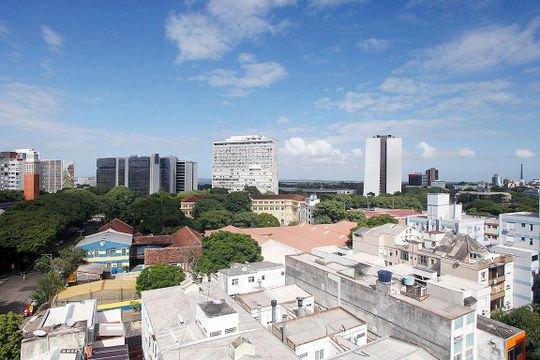 Área Comum - Terraço Vista de apartamento à venda com 1 quarto, 39m² em Cidade Baixa, Porto Alegre