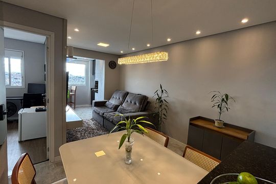 Sala - Sala de Jantar de apartamento à venda com 2 quartos, 55m² em Vila Tibiriçá, Santo André