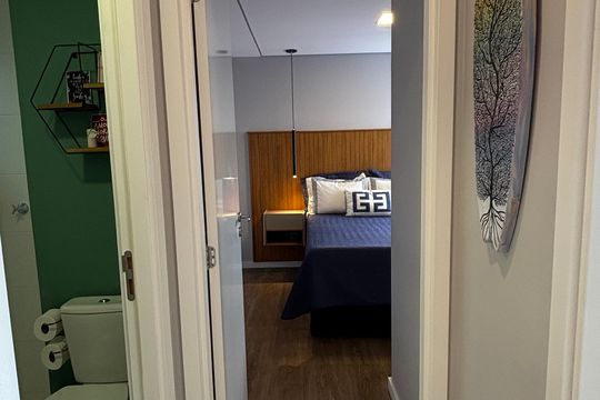 Corredor de apartamento à venda com 2 quartos, 55m² em Vila Tibiriçá, Santo André