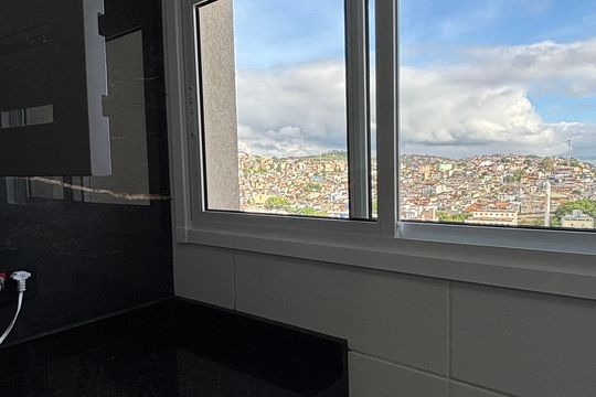 Área de Serviço de apartamento à venda com 2 quartos, 55m² em Vila Tibiriçá, Santo André