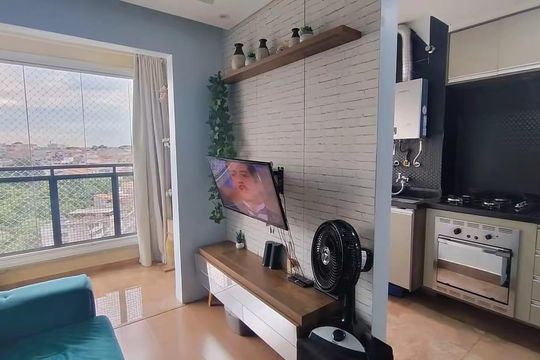 Sala de apartamento à venda com 2 quartos, 46m² em Novo Osasco, Osasco
