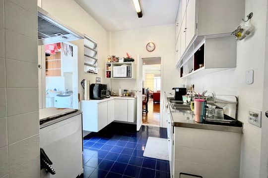 Cozinha de apartamento à venda com 3 quartos, 117m² em Leblon, Rio de Janeiro