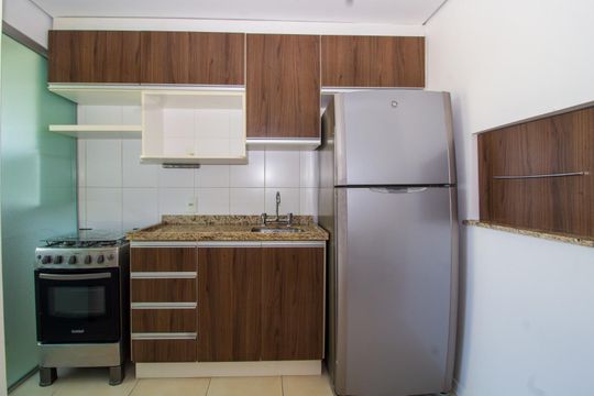 Cozinha de apartamento para alugar com 1 quarto, 42m² em Petrópolis, Porto Alegre