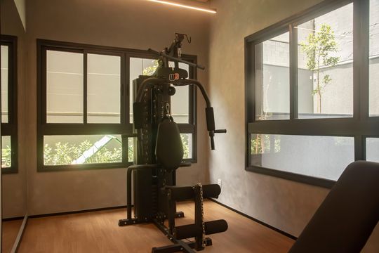 Área comum - Academia de kitnet/studio à venda com 1 quarto, 28m² em Mirandópolis, São Paulo
