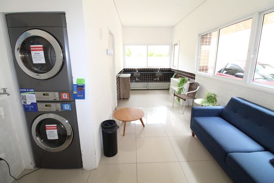 Área comum - Lavanderia de apartamento para alugar com 1 quarto, 37m² em Centro, São José dos Campos