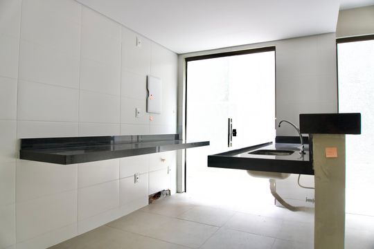 Cozinha e Área de Serviço de apartamento à venda com 3 quartos, 94m² em Anchieta, Belo Horizonte