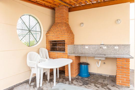 Área comum - Churrasqueira de apartamento para alugar com 1 quarto, 60m² em Lapa, São Paulo