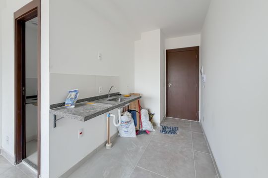 Cozinha de kitnet/studio à venda com 1 quarto, 24m² em Ipiranga, São Paulo