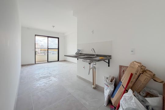 Cozinha de kitnet/studio à venda com 1 quarto, 24m² em Ipiranga, São Paulo