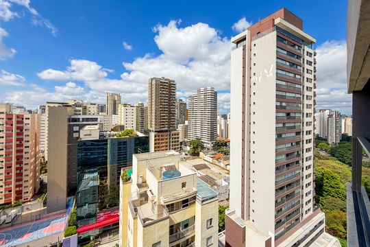Vista da Varanda de kitnet/studio para alugar com 1 quarto, 25m² em Paraíso, São Paulo