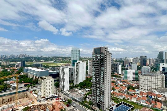 Vista da Varanda de kitnet/studio à venda com 1 quarto, 25m² em Pinheiros, São Paulo