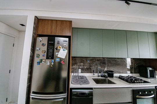 Cozinha de apartamento à venda com 2 quartos, 64m² em Vila Ema, São Paulo