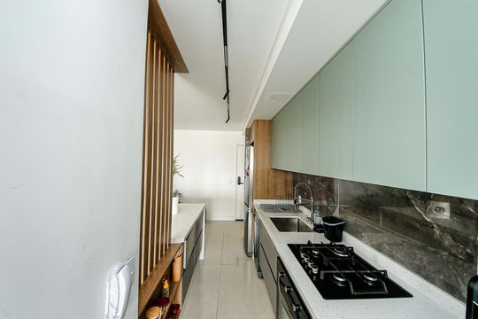 Cozinha de apartamento à venda com 2 quartos, 64m² em Vila Ema, São Paulo