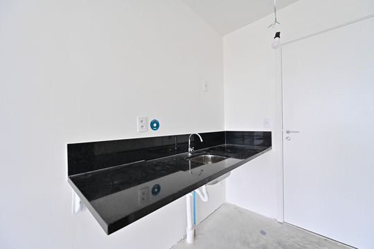 Cozinha de kitnet/studio para alugar com 1 quarto, 28m² em Vila Clementino, São Paulo