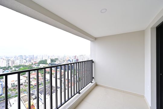 Varanda de kitnet/studio para alugar com 1 quarto, 28m² em Vila Clementino, São Paulo