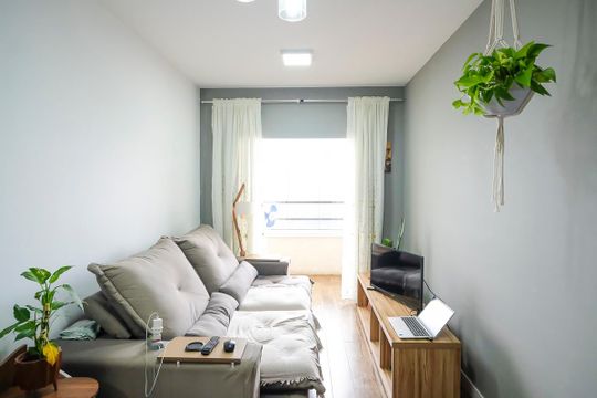 Sala de apartamento à venda com 1 quarto, 42m² em Vila Santa Filomena, São Bernardo do Campo