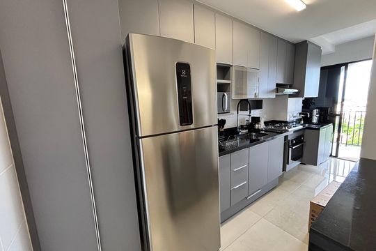 Cozinha de apartamento à venda com 2 quartos, 80m² em Recreio dos Bandeirantes, Rio de Janeiro