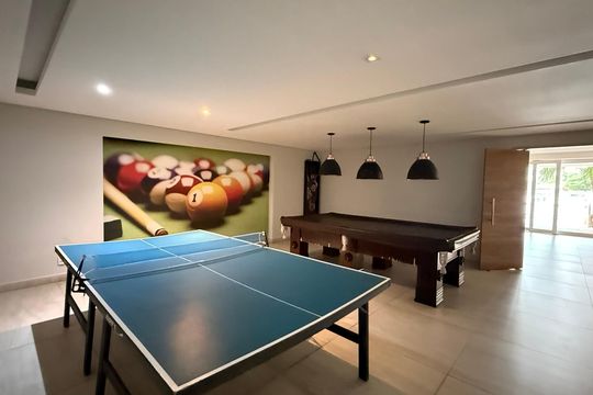 Área comum de apartamento para alugar com 3 quartos, 220m² em Morro do Maluf, Guarujá