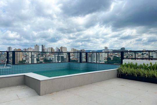 Área comum - Piscina de apartamento para alugar com 1 quarto, 27m² em Vila Dom Pedro Ii, São Paulo