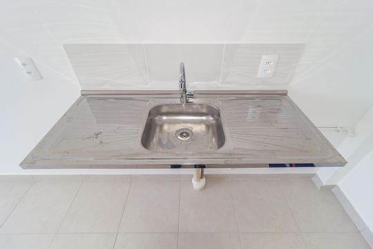 Detalhe - Cozinha de apartamento para alugar com 1 quarto, 27m² em Brás, São Paulo