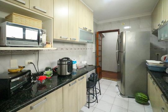 Cozinha de apartamento à venda com 3 quartos, 178m² em Fundação, São Caetano do Sul