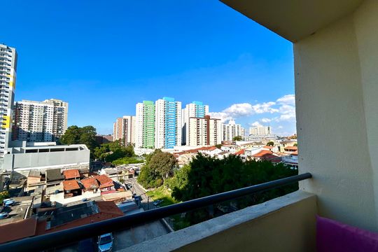 Varanda da Sala de apartamento à venda com 3 quartos, 63m² em Jardim Flor da Montanha, Guarulhos