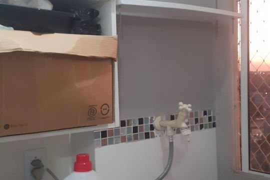 Área de serviço de apartamento à venda com 2 quartos, 42m² em Jardim São José, Campinas