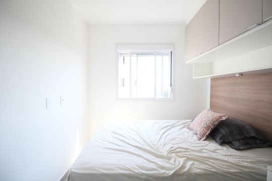 Quarto de apartamento à venda com 1 quarto, 24m² em Paraíso do Morumbi, São Paulo