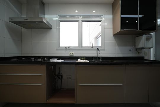 Cozinha de apartamento à venda com 3 quartos, 165m² em Jardim, Santo André