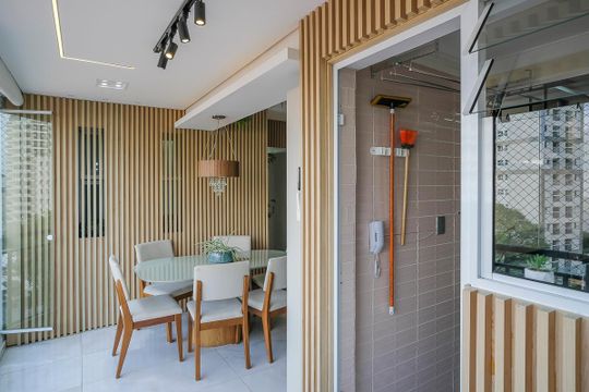 Varanda gourmet de apartamento à venda com 3 quartos, 83m² em Vila Caminho do Mar, São Bernardo do Campo