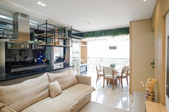 Sala de apartamento à venda com 3 quartos, 83m² em Vila Caminho do Mar, São Bernardo do Campo