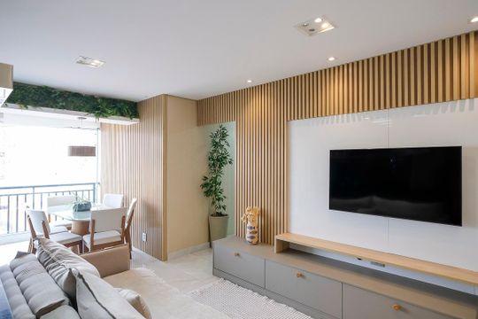 Sala de apartamento à venda com 3 quartos, 83m² em Vila Caminho do Mar, São Bernardo do Campo