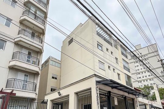 Fachada + plaquinha de apartamento à venda com 3 quartos, 83m² em Vila Caminho do Mar, São Bernardo do Campo