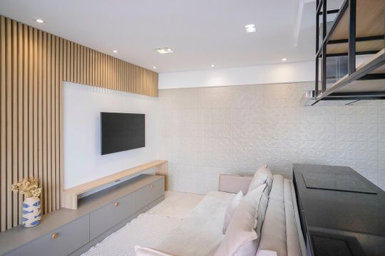 Sala de apartamento à venda com 3 quartos, 83m² em Vila Caminho do Mar, São Bernardo do Campo