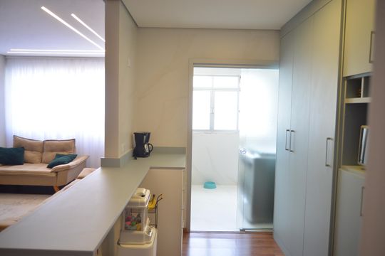 Cozinha de apartamento à venda com 3 quartos, 90m² em Vila Gilda, Santo André