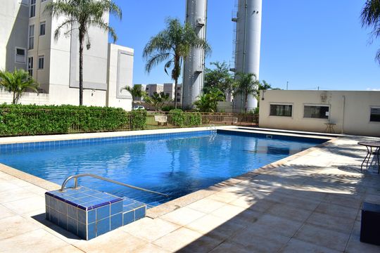 Área comum - Piscina de apartamento para alugar com 2 quartos, 50m² em Chácaras Hipica, Ribeirão Preto