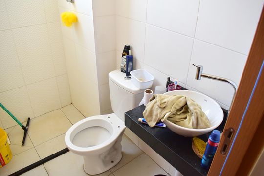 Banheiro  de apartamento para alugar com 2 quartos, 50m² em Chácaras Hipica, Ribeirão Preto