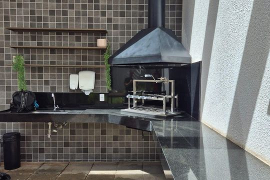 Área externa de kitnet/studio para alugar com 1 quarto, 25m² em Jardim das Acacias, São Paulo