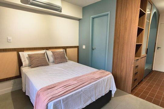 Studio de kitnet/studio para alugar com 1 quarto, 25m² em Jardim das Acacias, São Paulo