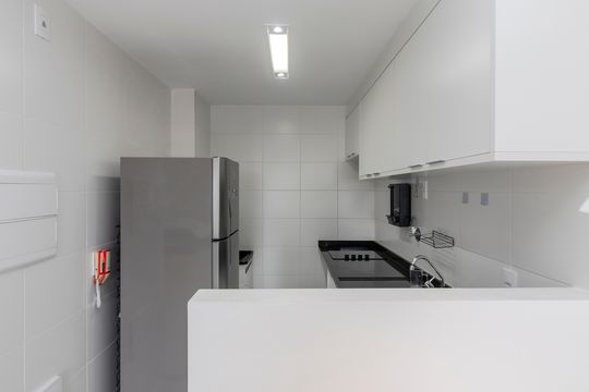 Cozinha de kitnet/studio para alugar com 1 quarto, 44m² em Santo Amaro, São Paulo
