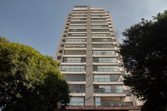 Fachada de apartamento para alugar com 1 quarto, 72m² em Mirandópolis, São Paulo