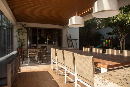 Área comum - Churrasqueira de apartamento para alugar com 1 quarto, 72m² em Mirandópolis, São Paulo