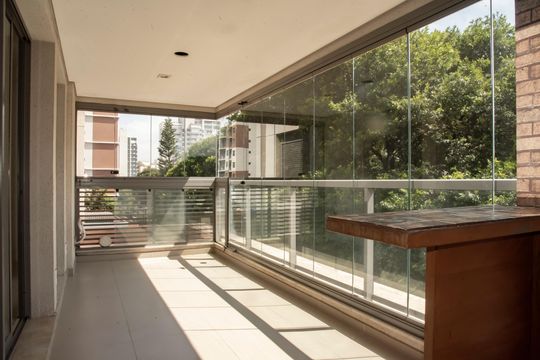 Varanda gourmet de apartamento para alugar com 1 quarto, 72m² em Mirandópolis, São Paulo