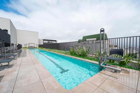 Área comum - Piscina de kitnet/studio à venda com 1 quarto, 26m² em Vila Clementino, São Paulo